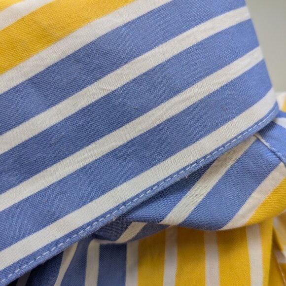 Bugatchi Uomo Long Sleeve Button Up Shirt Primary Color Stripes Size Large - Picture 10 of 10